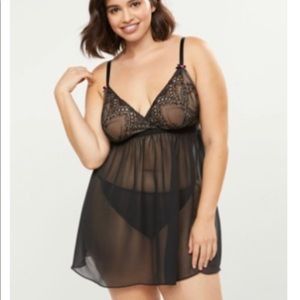Mesh Baby Doll by Cacique